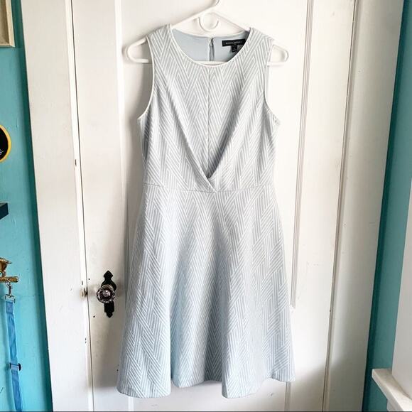 Banana Republic Dress Jacquard Geometric Print Sleeveless A-Line Size 6 - Picture 1 of 14
